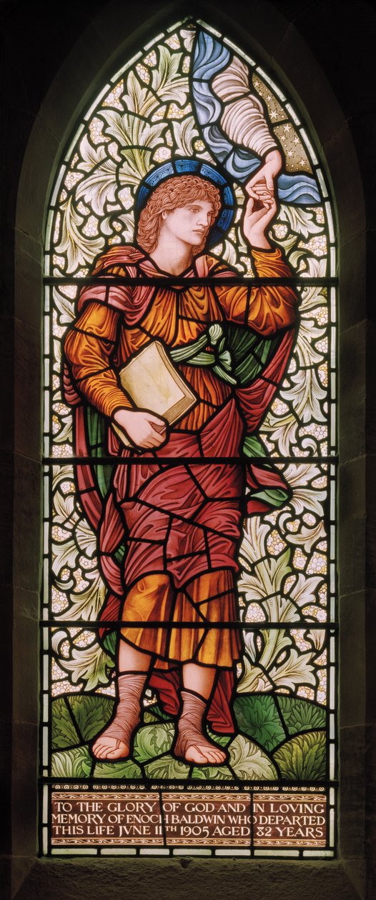Wilden ، All Saints ، Morris & Co. ، Edward Burne-Jones ، John Henry Dearle (1859-1932) ، Enoch ، 1902-1914 ، Louisa ، Alfred ، The Baldwins ، رئيس الوزراء ، الميثودي ، Worcestershire ، Arts & Crafts ، Rudyard K بواسطة إدوارد كولي وديلي بيرن جونز