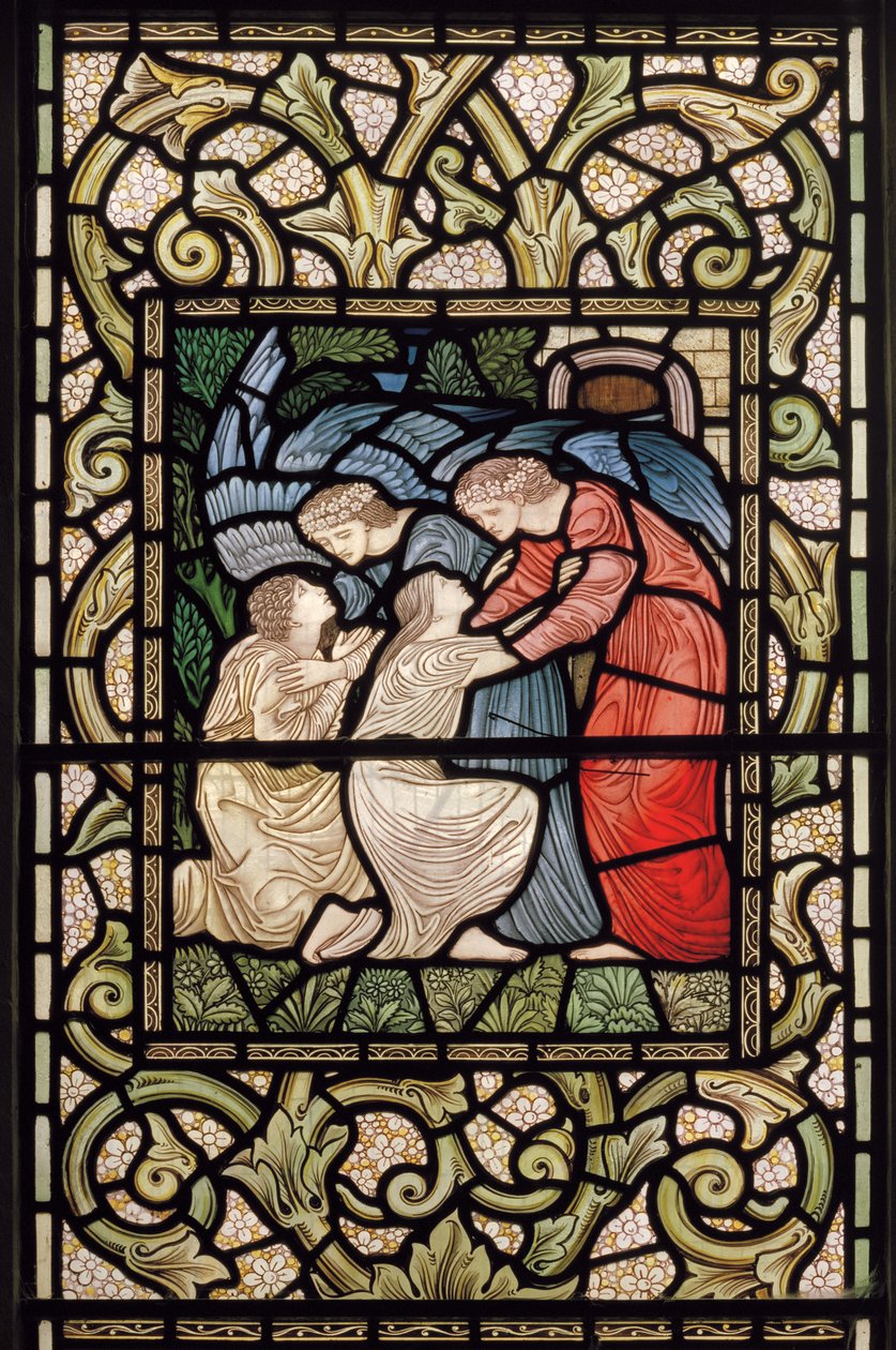 Wilden ، All Saints ، Morris & Co. ، Edward Burne-Jones ، John Henry Dearle (1859-1932) ، حفل استقبال في الجنة ، 1902-1914 ، لويزا ، ألفريد ، بالدوينز ، رئيس الوزراء ، الميثودي ، ورسيسترشاير ، الفنون & بواسطة إدوارد كولي وديلي بيرن جونز