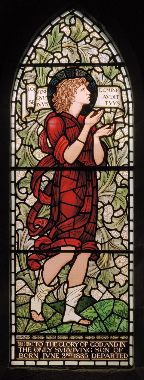 Wilden ، All Saints ، Morris & Co. ، Edward Burne-Jones ، John Henry Dearle (1859-1932) ، Samuel ، 1902-1914 ، Louisa ، Alfred ، The Baldwins ، رئيس الوزراء ، الميثودي ، Worcestershire ، Arts & Crafts ، Rudyard بواسطة إدوارد كولي وديلي بيرن جونز