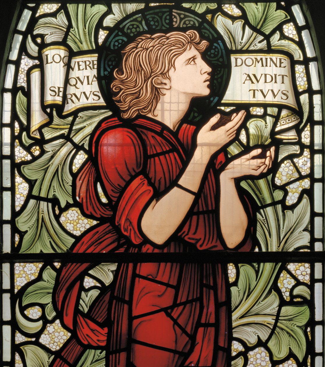 Wilden ، All Saints ، Morris & Co. ، Edward Burne-Jones ، John Henry Dearle (1859-1932) ، صموئيل ، التفاصيل ، 1902-1914 ، لويزا ، ألفريد ، بالدوينز ، رئيس الوزراء ، الميثودي ، ورسيسترشاير ، الفنون والحرف ، بواسطة إدوارد كولي وديلي بيرن جونز