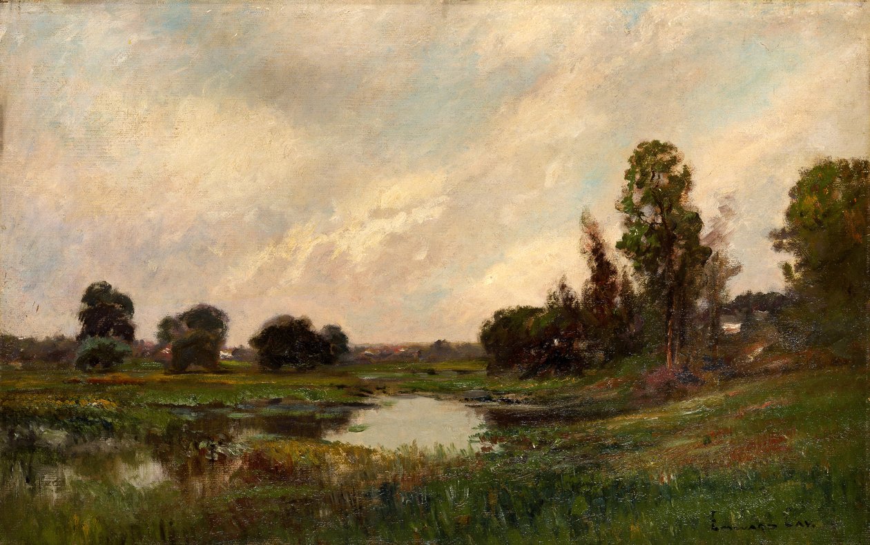 النهر ، ساوند بيتش ، كونيتيكت ، كاليفورنيا. 1870-1907. بواسطة إدوارد جاي