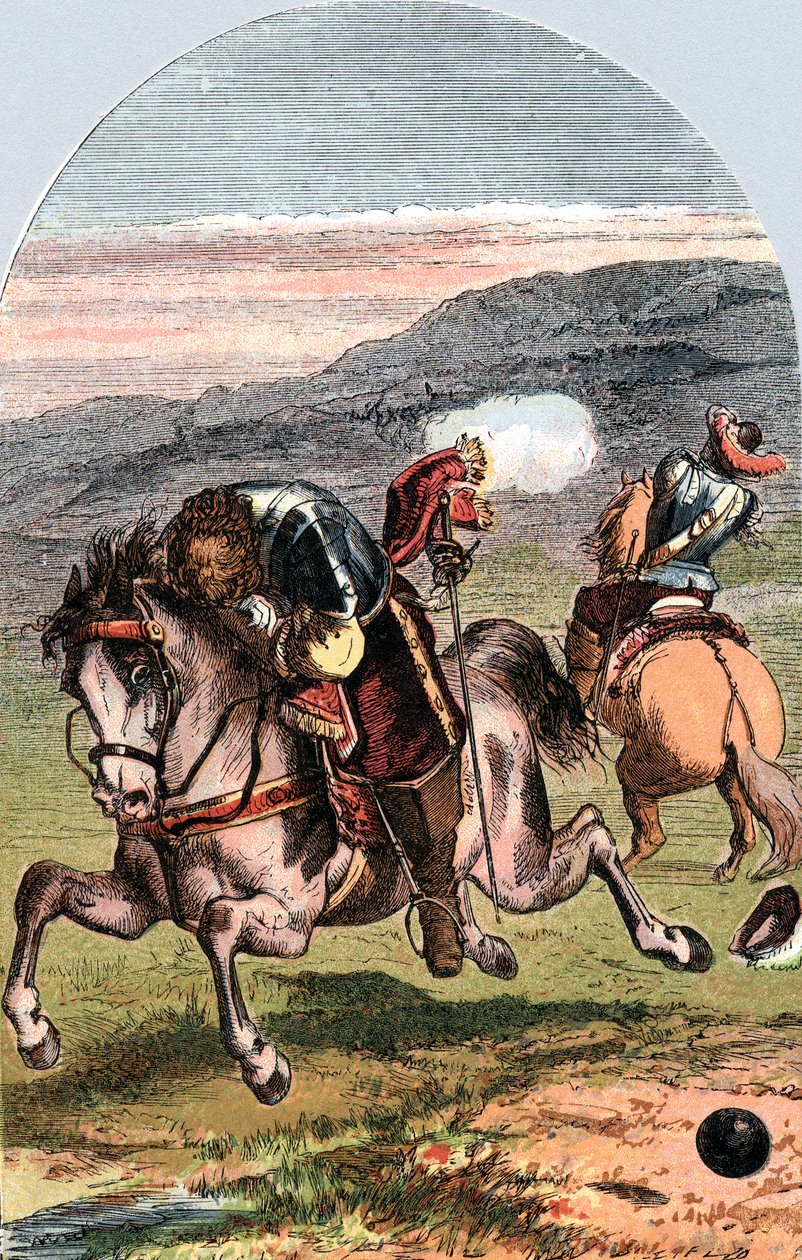 وفاة هنري ، Vicomte de Turenne ، جندي فرنسي ، 1675 c1870 بواسطة إدوارد هنري كوربولد