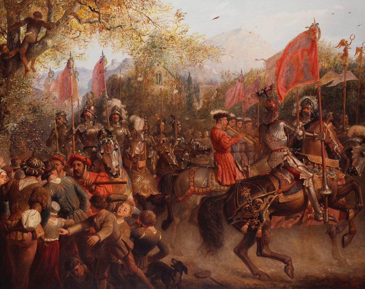 وابل! هنا يأتي البطل الفاتح ، 1893 بواسطة إدوارد هنري كوربولد