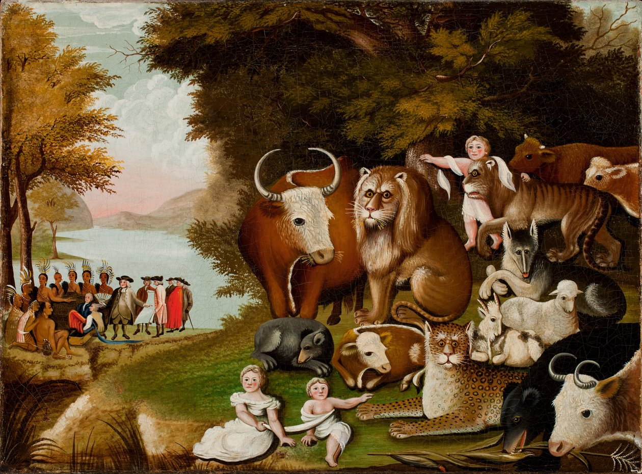 المملكة المسالمة ، c.1833 بواسطة إدوارد هيكس
