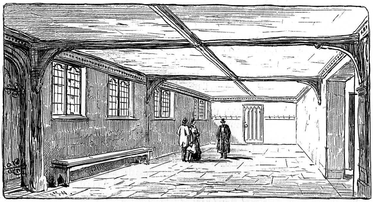 The Guildhall ، ستراتفورد أبون آفون ، وارويكشاير ، 1885. بواسطة إدوارد هال
