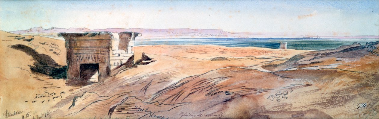 دنديرا ، 1867 بواسطة إدوارد لير