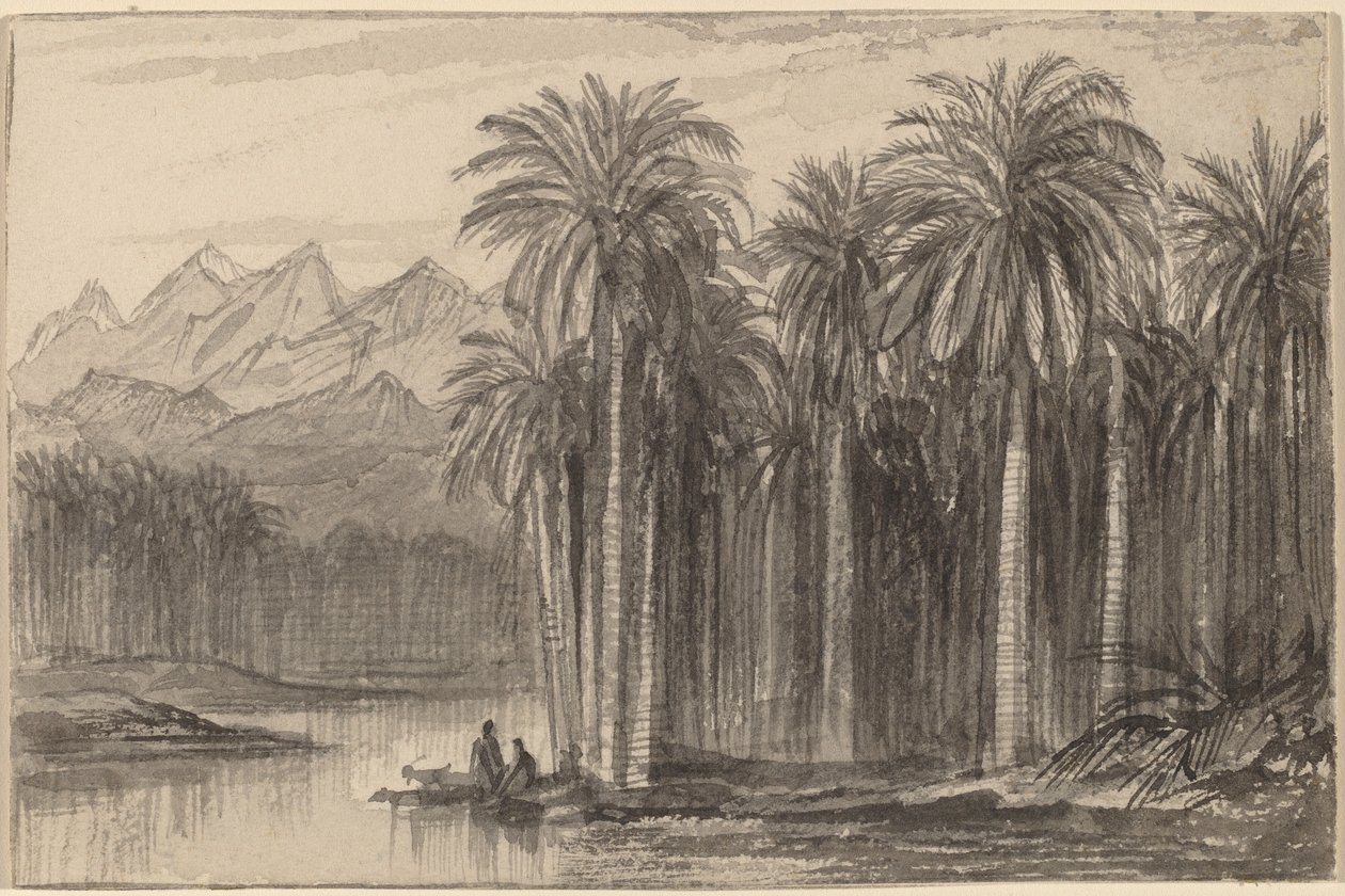 شخصيات تظهر في زوارق من بالم جروف وادي فيران ، 18841885. بواسطة إدوارد لير