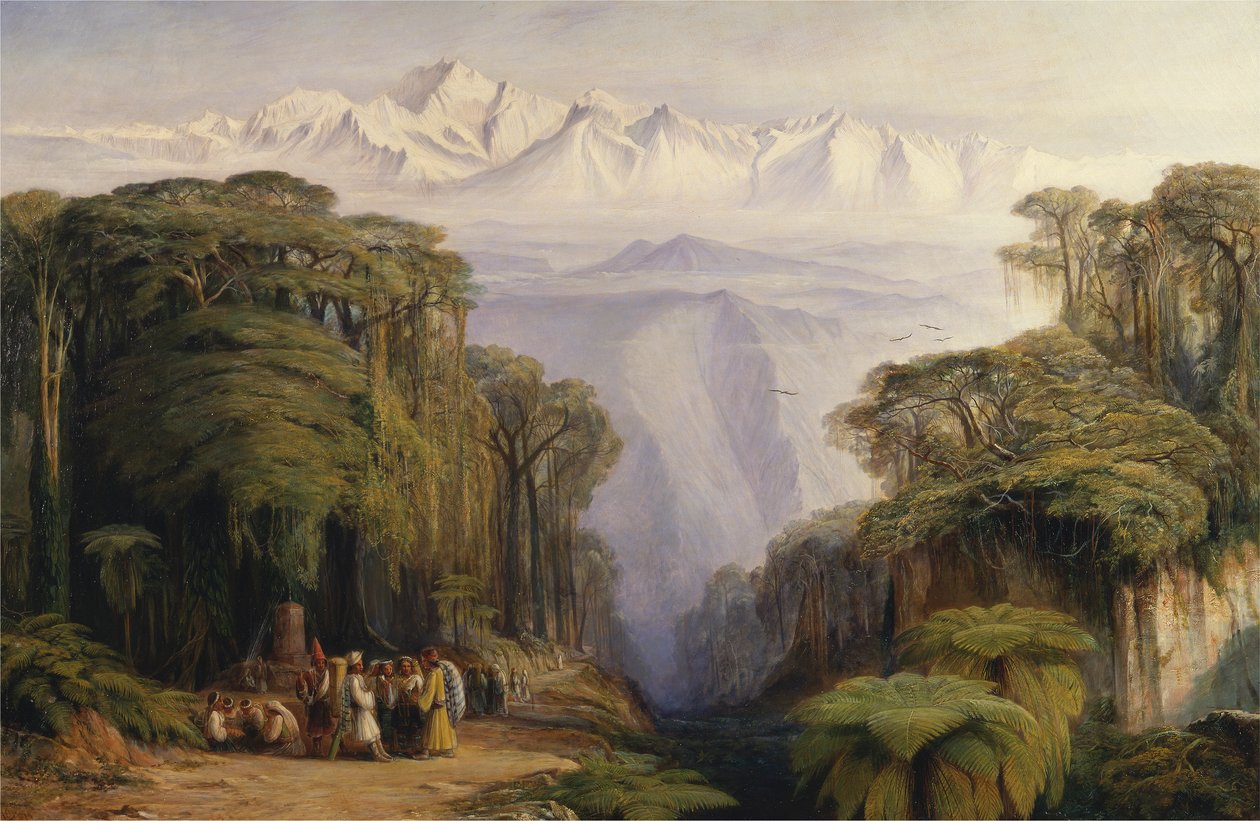 Kangchenjunga من دارجيلنغ بواسطة إدوارد لير