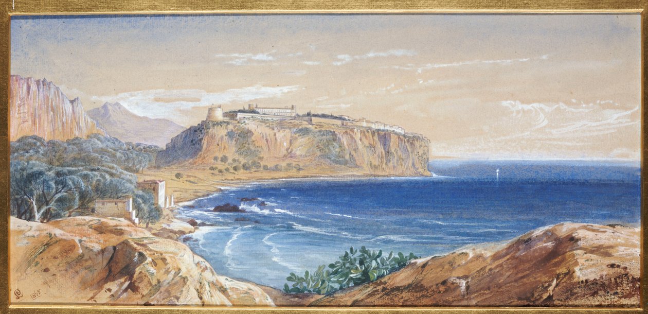 موناكو من Cap d "Ail ، 1865 بواسطة إدوارد لير