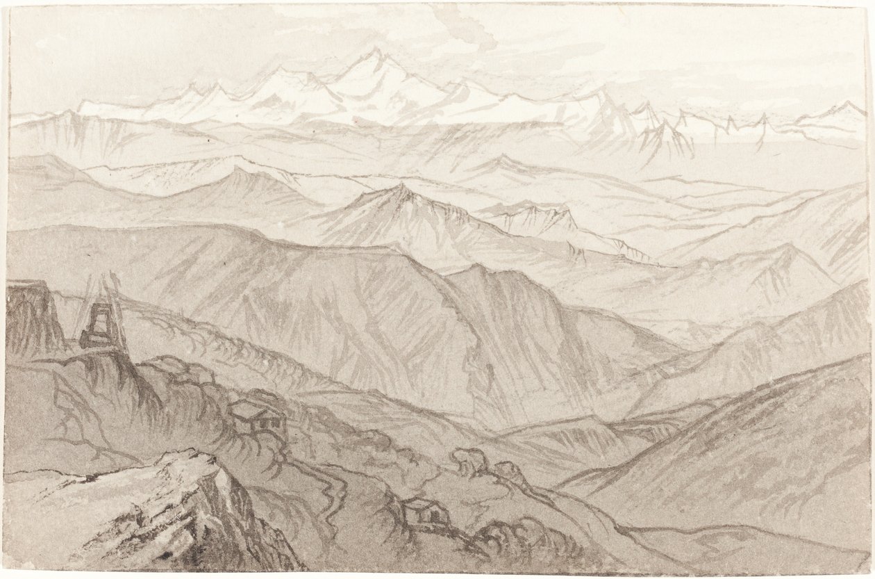 معرض جبل Kinchinjunga لجميع الأشياء ، 1874. بواسطة إدوارد لير
