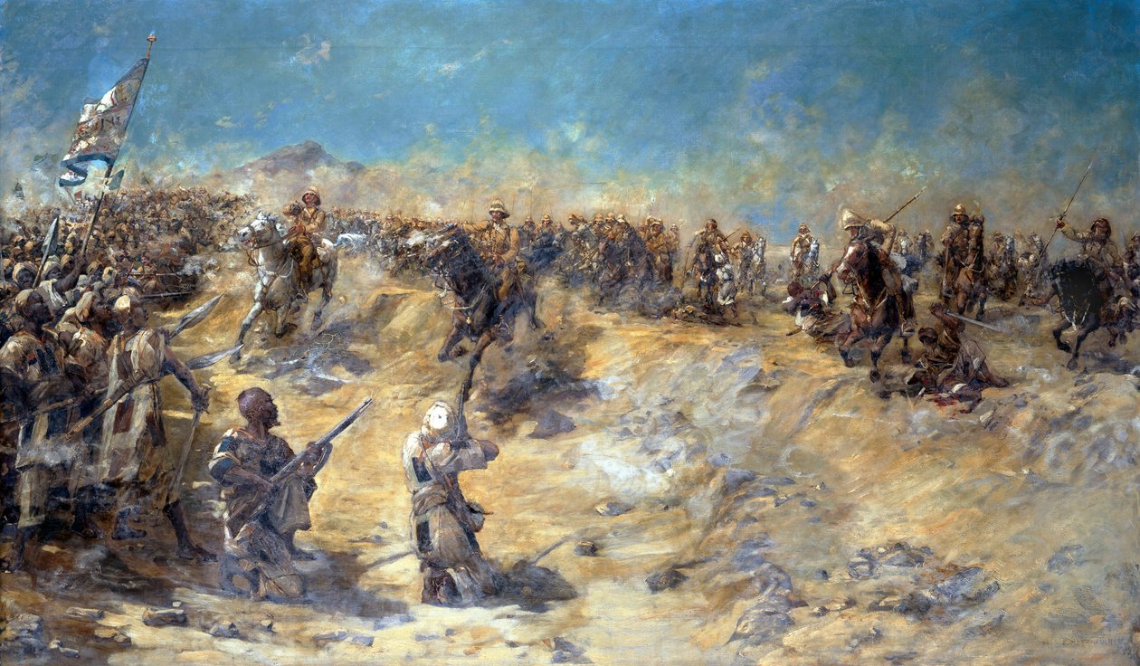المسؤول عن 21 لانسر في معركة أم درمان في 2 سبتمبر 1898 ، 1899 بواسطة إدوارد ماثيو هيل
