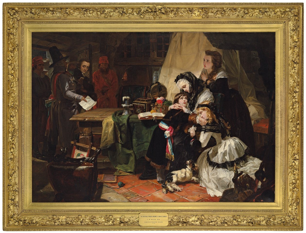 الفصل الأخير من ماري أنطوانيت وابنها ، 1856 بواسطة إدوارد ماثيو وارد