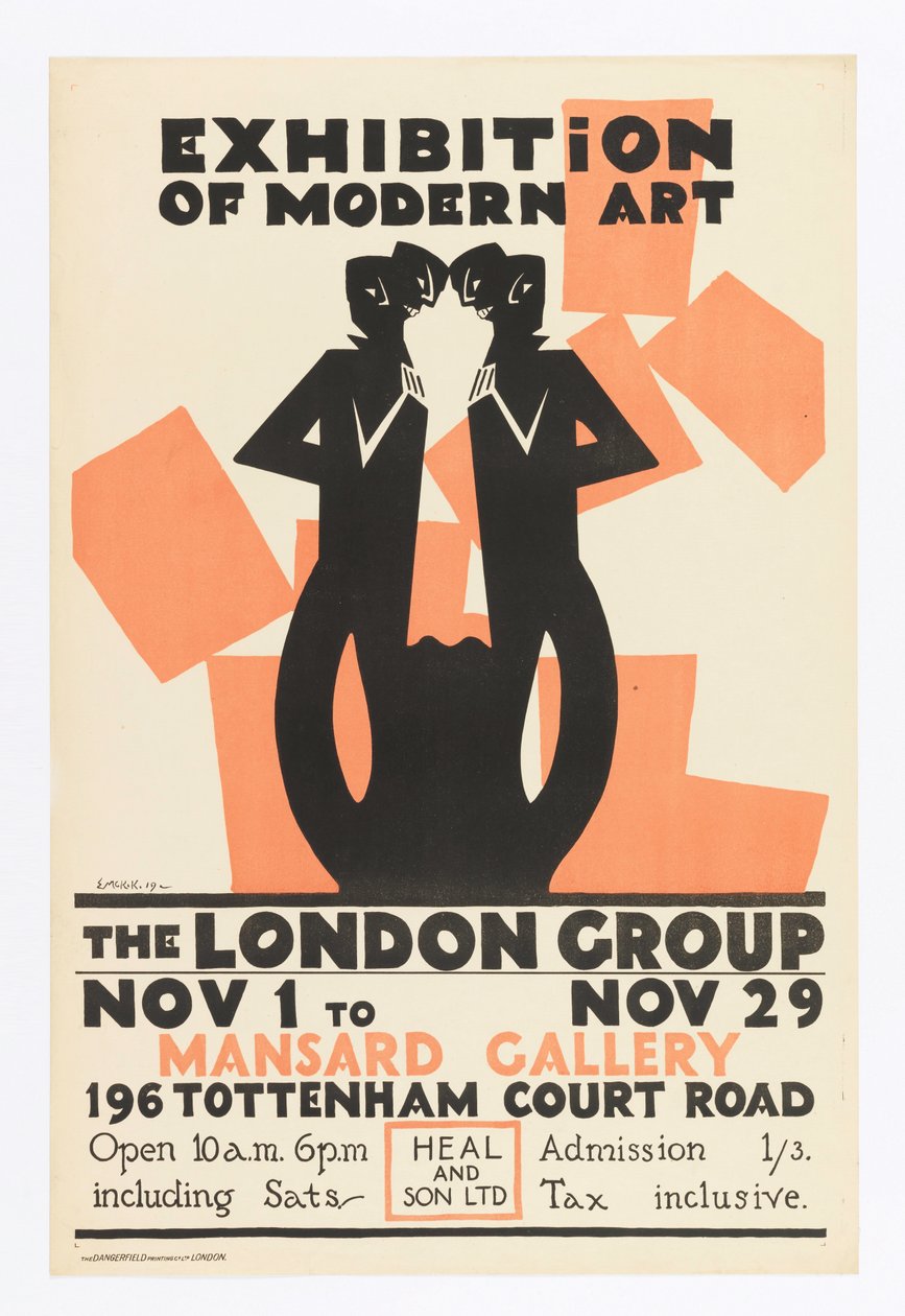 Poster, Exhibition of Modern Art-The London Group بواسطة إدوارد ماكنايت كوفر