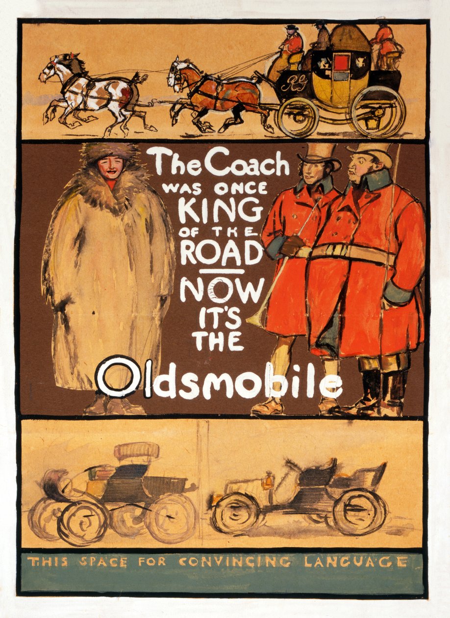 إعلان Oldsmbile ، حانة. 1910 بواسطة إدوارد بينفيلد