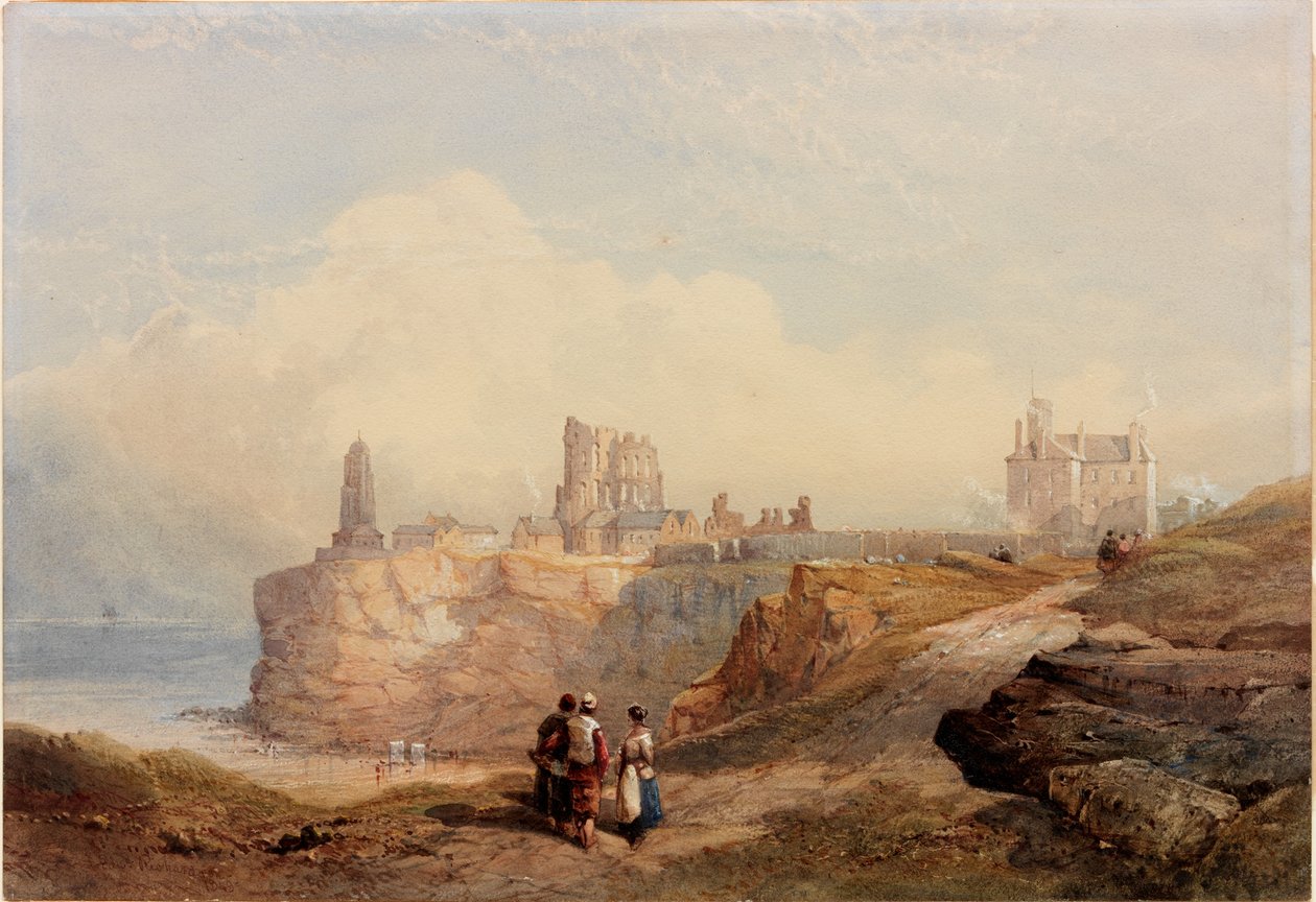 Tynemouth Priory (لون الجسم والألوان المائية على الورق) بواسطة إدوارد ريتشاردسون