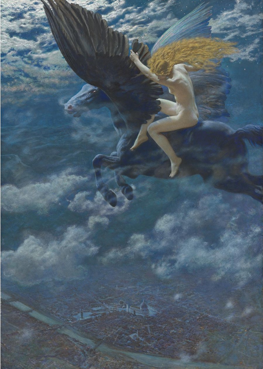 الحلم Idyll A فالكيري ، ج. 1902 بواسطة إدوارد روبرت هيوز