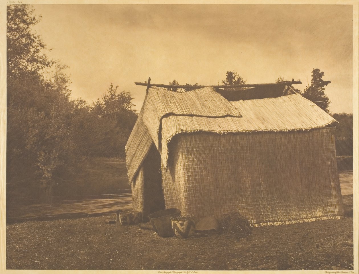 بيت مات - Skokomish ، 1912. بواسطة إدوارد شريف كيرتس