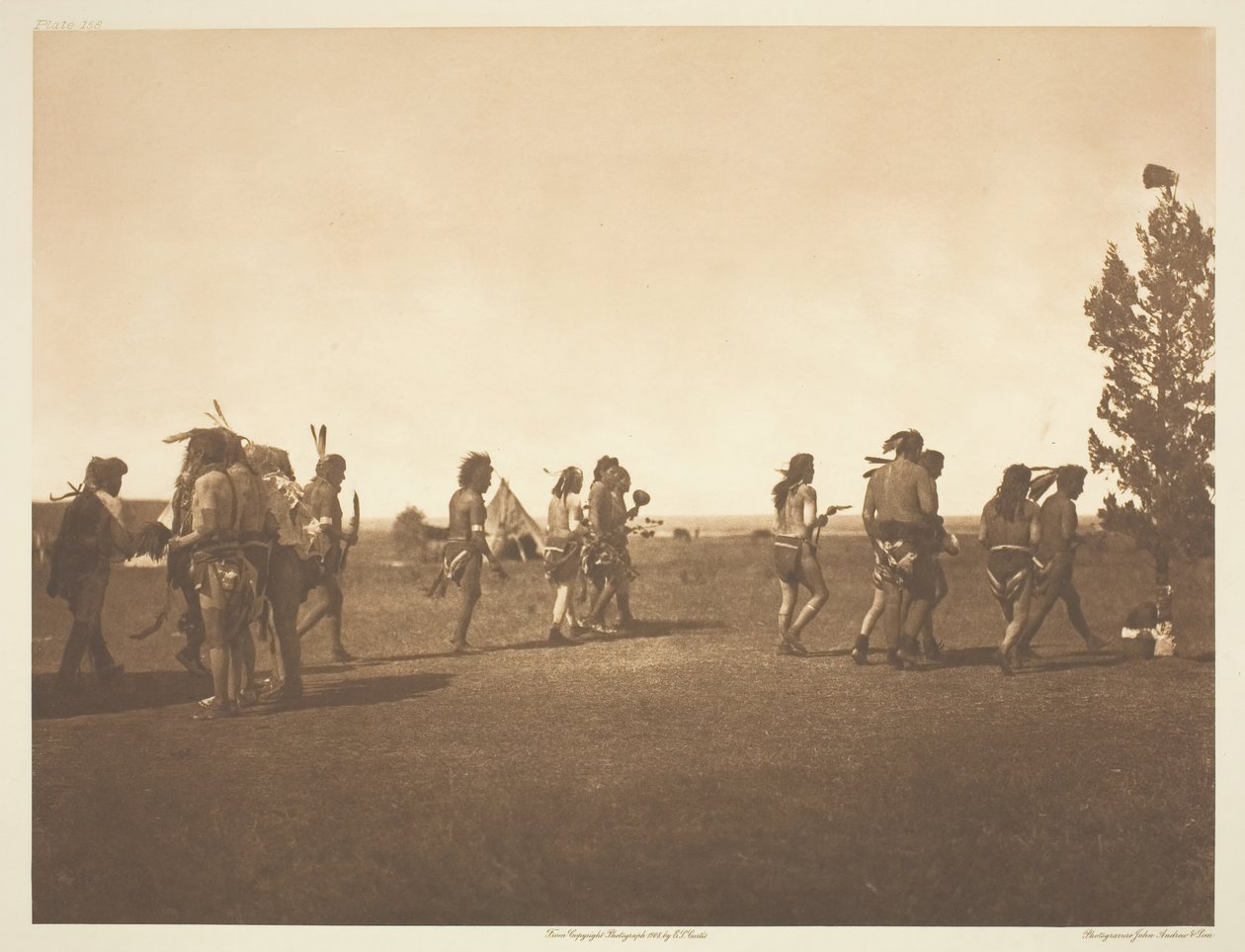 احتفال طب أريكارا - رقصة الأخوة ، 1908. بواسطة إدوارد شريف كيرتس
