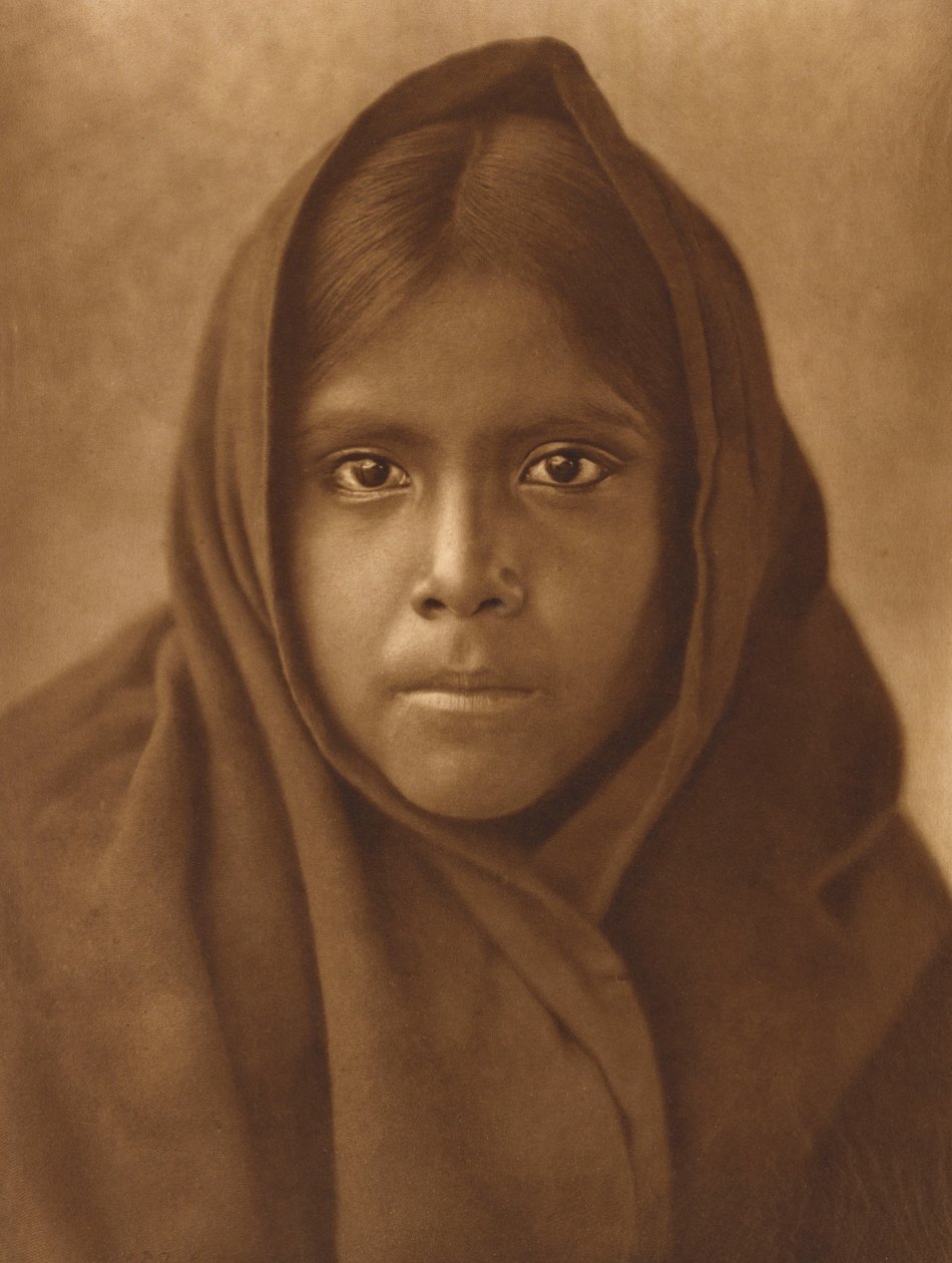 فتاة قهاتيكا، ج.1907 (حفر ضوئي كبير الحجم) بواسطة إدوارد شريف كيرتس
