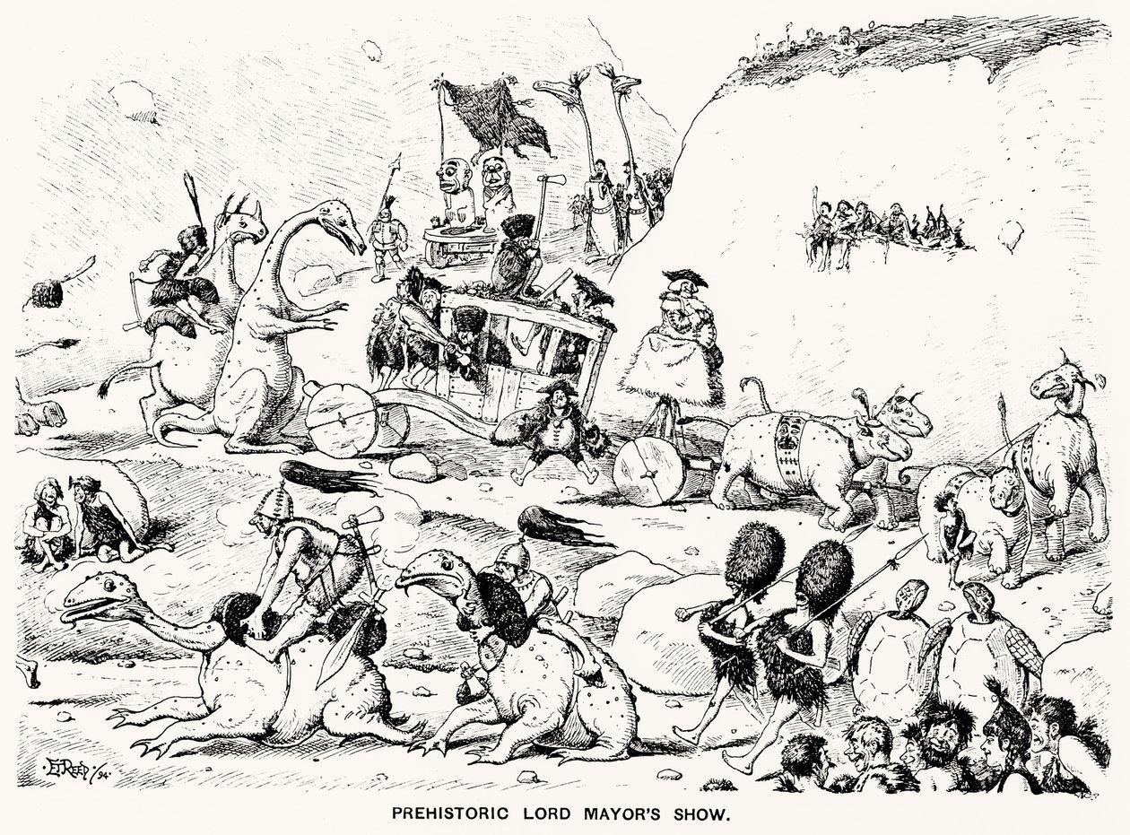 معرض عمد ما قبل التاريخ ، 1894 (قلم وحبر) بواسطة إدوارد تينيسون ريد