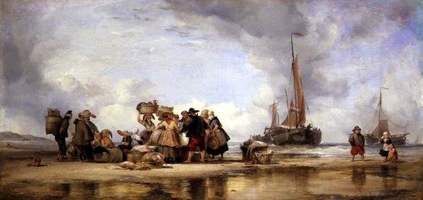 شاطئ Scheveningen بواسطة إدوارد ويليام كوك
