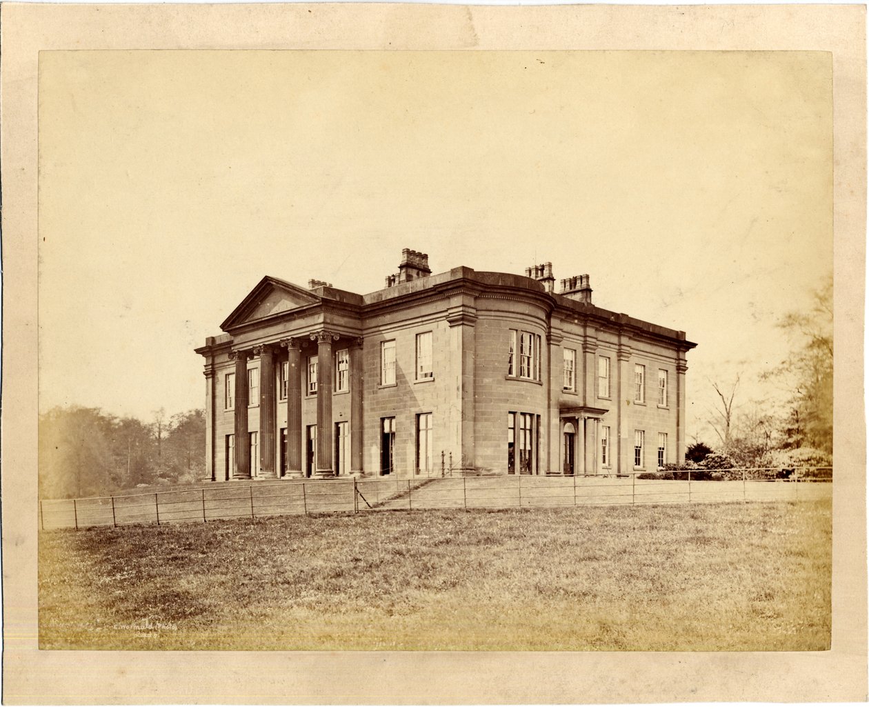 Vview of Roundhay House ، Roundhay Park ، ليدز (طباعة زلال) بواسطة إدوارد ورمالد
