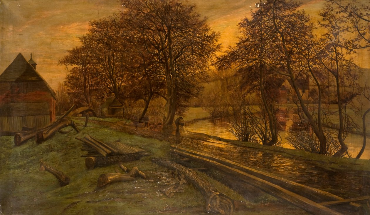 A Timberyard on the Wey، Guildford بواسطة إدوين إدواردز