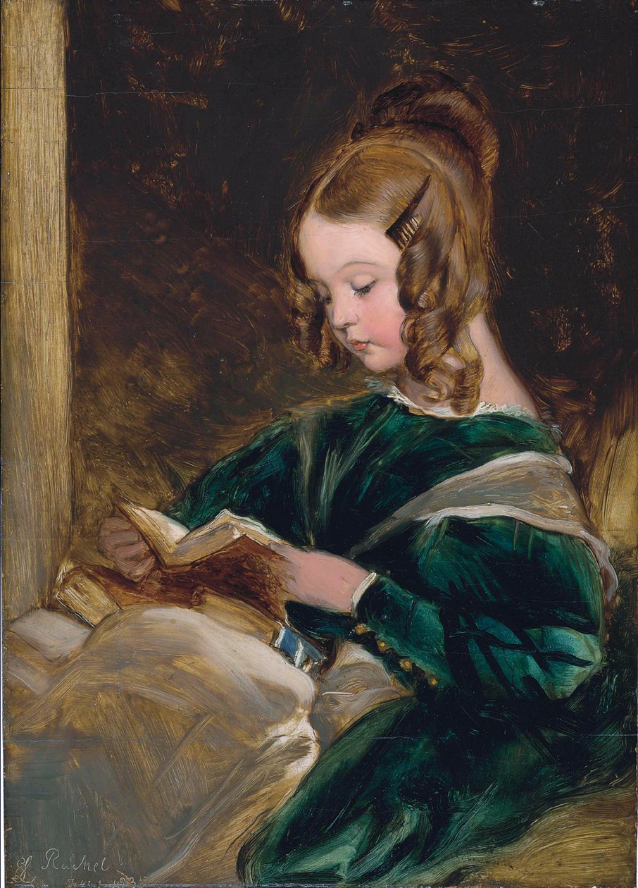 دراسة راشيل راسل (1826-1898) ، ابنة جورجينا ، الزوجة الثانية لجون ، دوق بيدفورد السادس بواسطة إدوين لاندسير