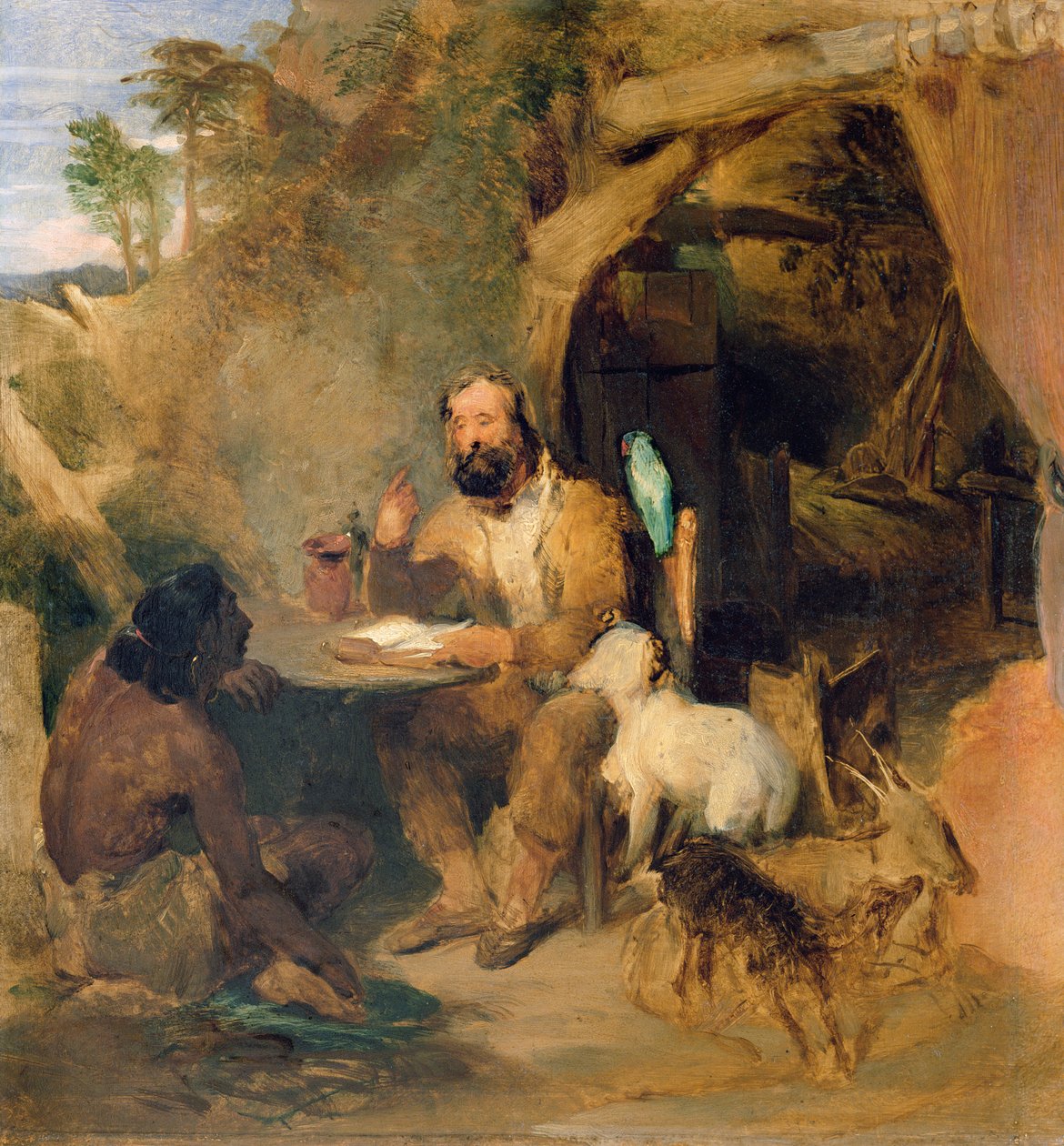 روبنسون كروزو 1827 بواسطة إدوين لاندسير
