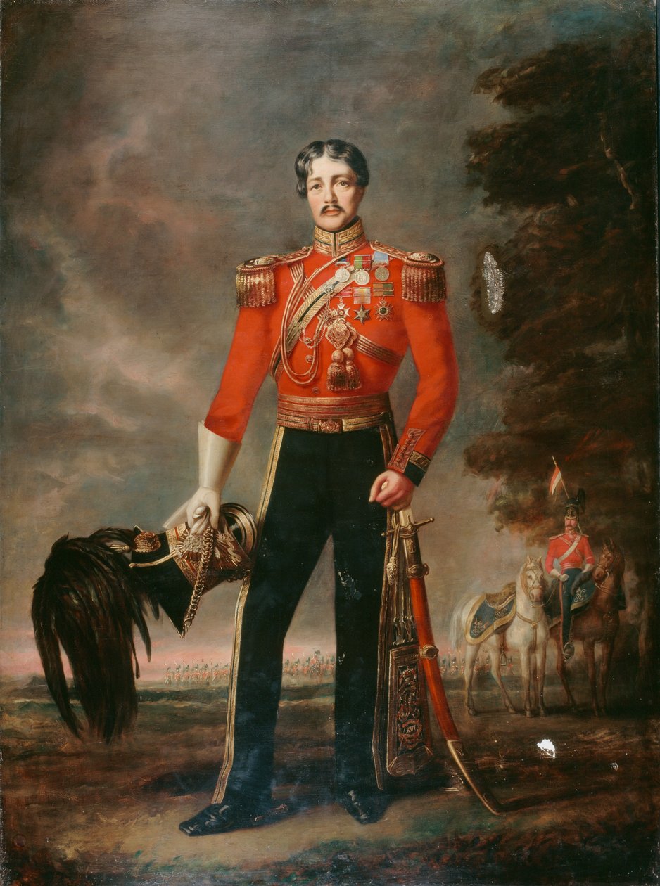 المقدم جورج جيمس Mouat MacDowell ، الفوج السادس عشر من الفرسان الخفيفة ، c.1848 بواسطة إدوين لونجسدن لونج