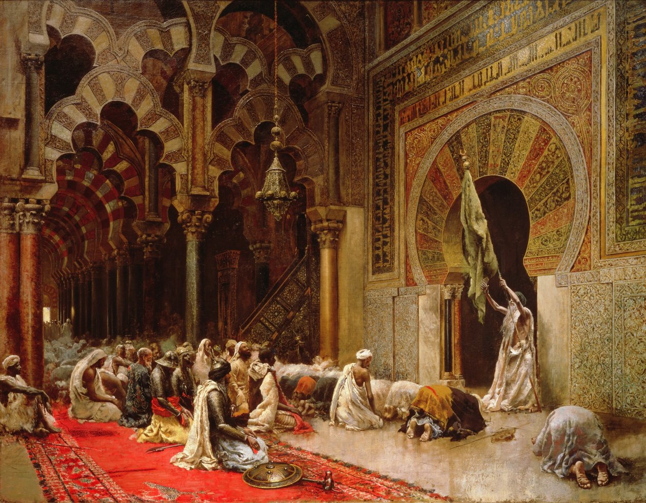 داخل مسجد قرطبة ، ج .1880 بواسطة إدوين لورد ويكس