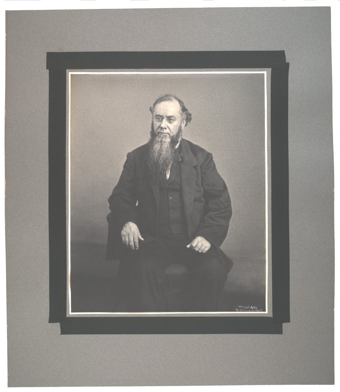 صورة إمبراطورية بلاتينية لإدوين م. ستانتون ، 1865 ، طبعها النائب رايس ، c.1892 (صورة بني داكن) بواسطة إدوين ماك ماسترز ستانتون