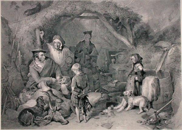 نشر The Highland Whisky Still ، نقش روبرت جريفز ، 1876 (نقش) بواسطة إدوين (بعد) لاندسير