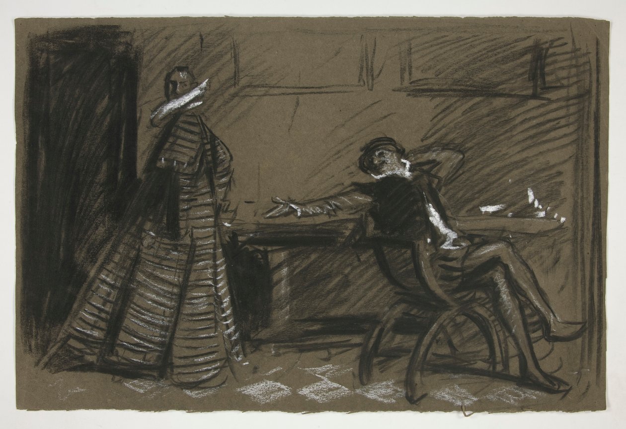 Petruchio banters Katharina (دراسة لـ .1058) - الفصل الثاني ، المشهد الأول ، ترويض النمرة بواسطة إدوين أوستن أبي