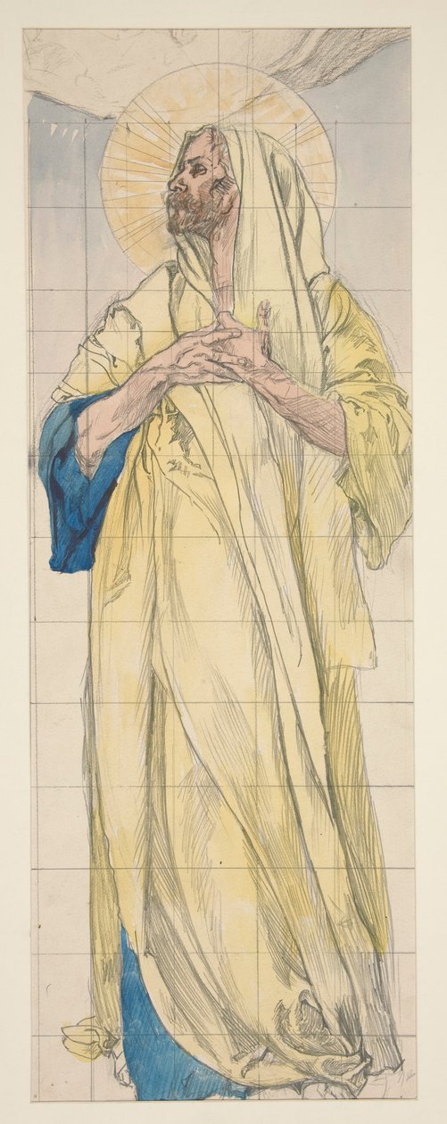 دراسة لـ Louis Comfort Tiffany بواسطة إدوين أوستن أبي