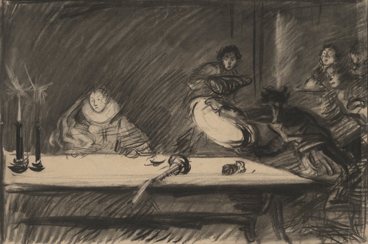 دراسة لـ Petruchio يقلب الخنادق - الفصل الرابع ، المشهد الأول ، ترويض النمرة بواسطة إدوين أوستن أبي