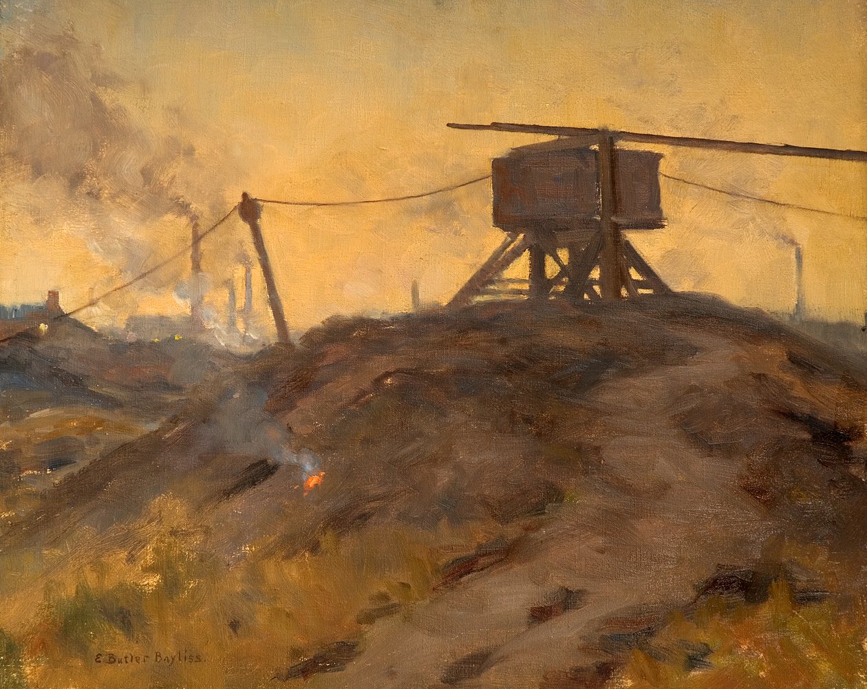 حفرة الجن (زيت على قماش) بواسطة إدوين بتلر بايليس