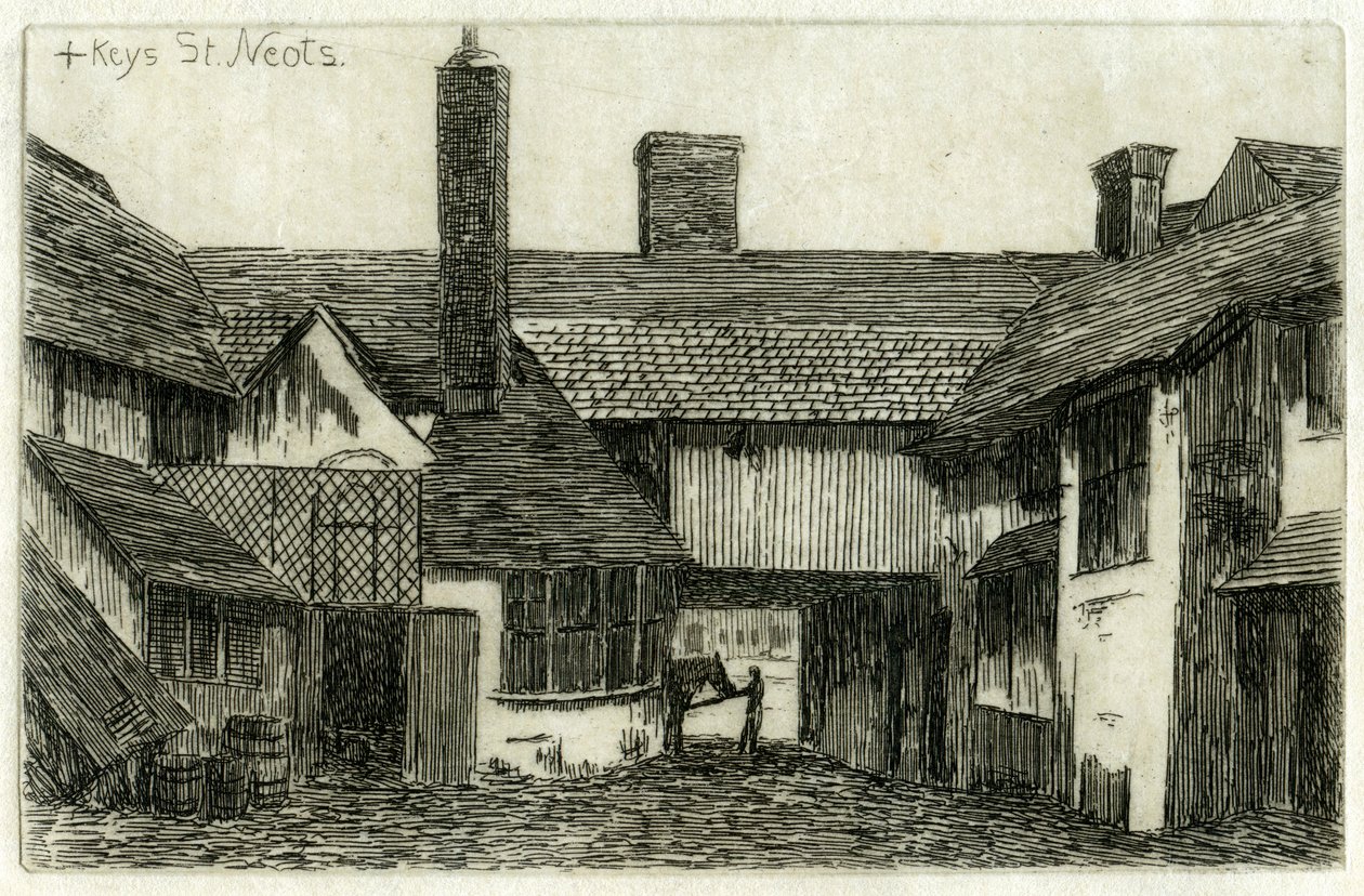 The Cross Keys ، سانت نيوتس ، كامبريدجشاير ، 1881 بواسطة إدوين إدواردز