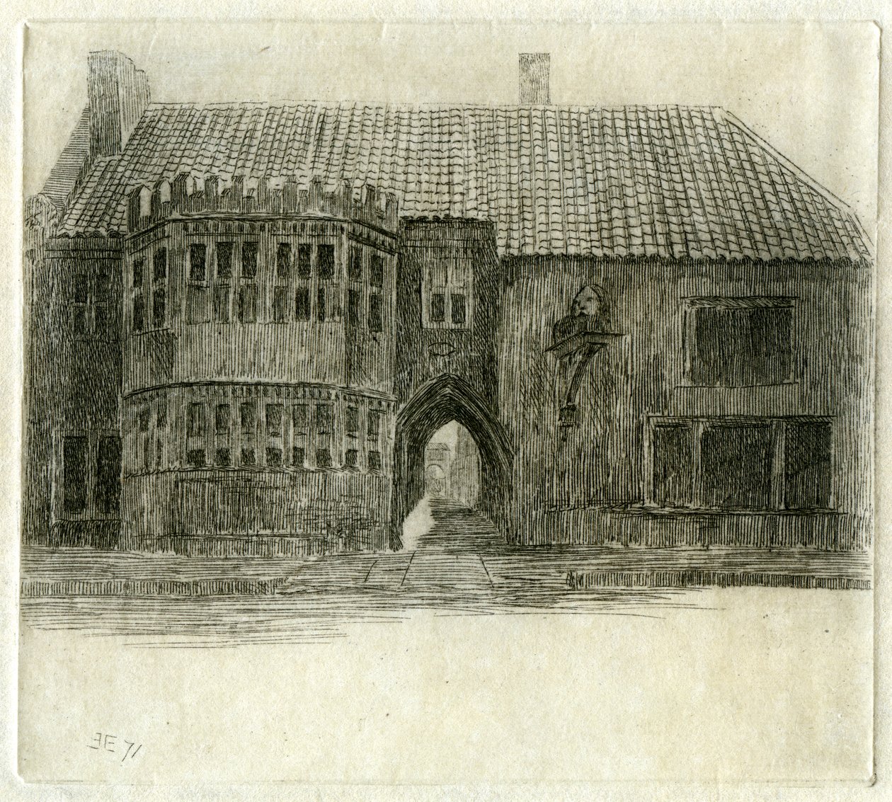 The Red Lion Inn ، غلاستونبري ، سومرست ، 1881 بواسطة إدوين إدواردز