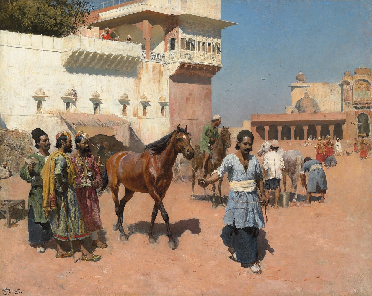 تاجر الخيول الفارسية ، بومباي ، 1880 بواسطة إدوين لورد ويكس
