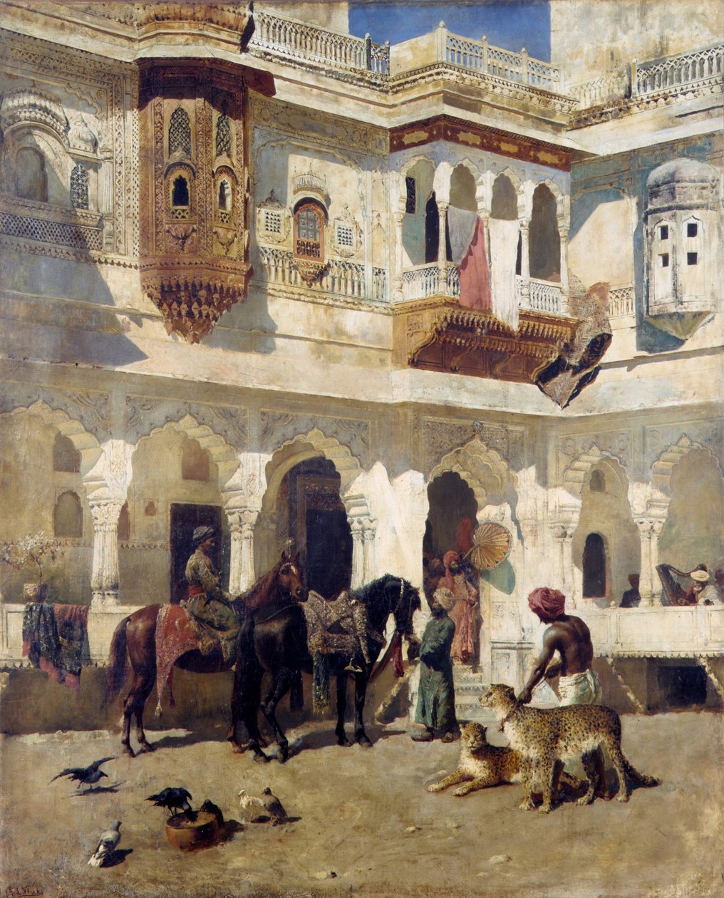 الراجح بدء مطاردة ، حوالي عام 1885 (زيت على قماش) بواسطة إدوين لورد ويكس