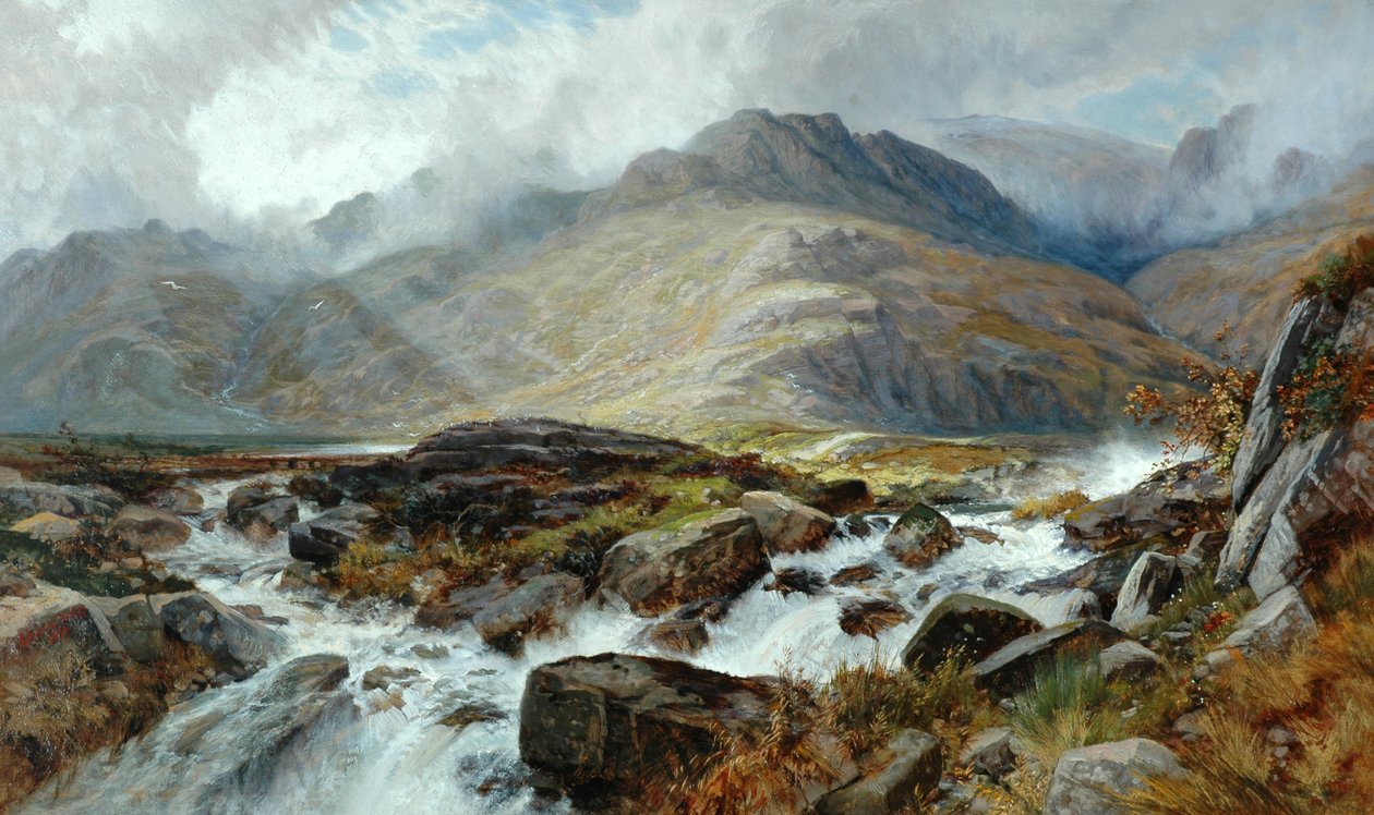 The Glyder Fawr من Pen-Y-Glog ، 1876 بواسطة إدوين بيتيت