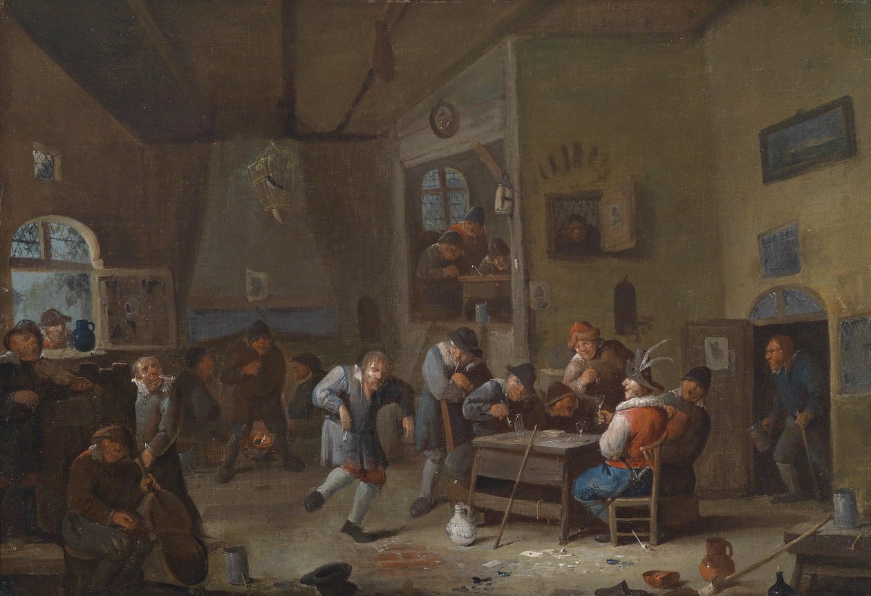 الداخلية الحانة بواسطة Egbert van the Elder Heemskerk