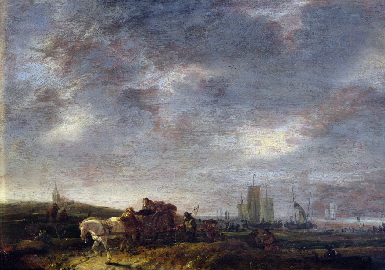 عودة الصيادين ، 1646 بواسطة Egbert van der Poel