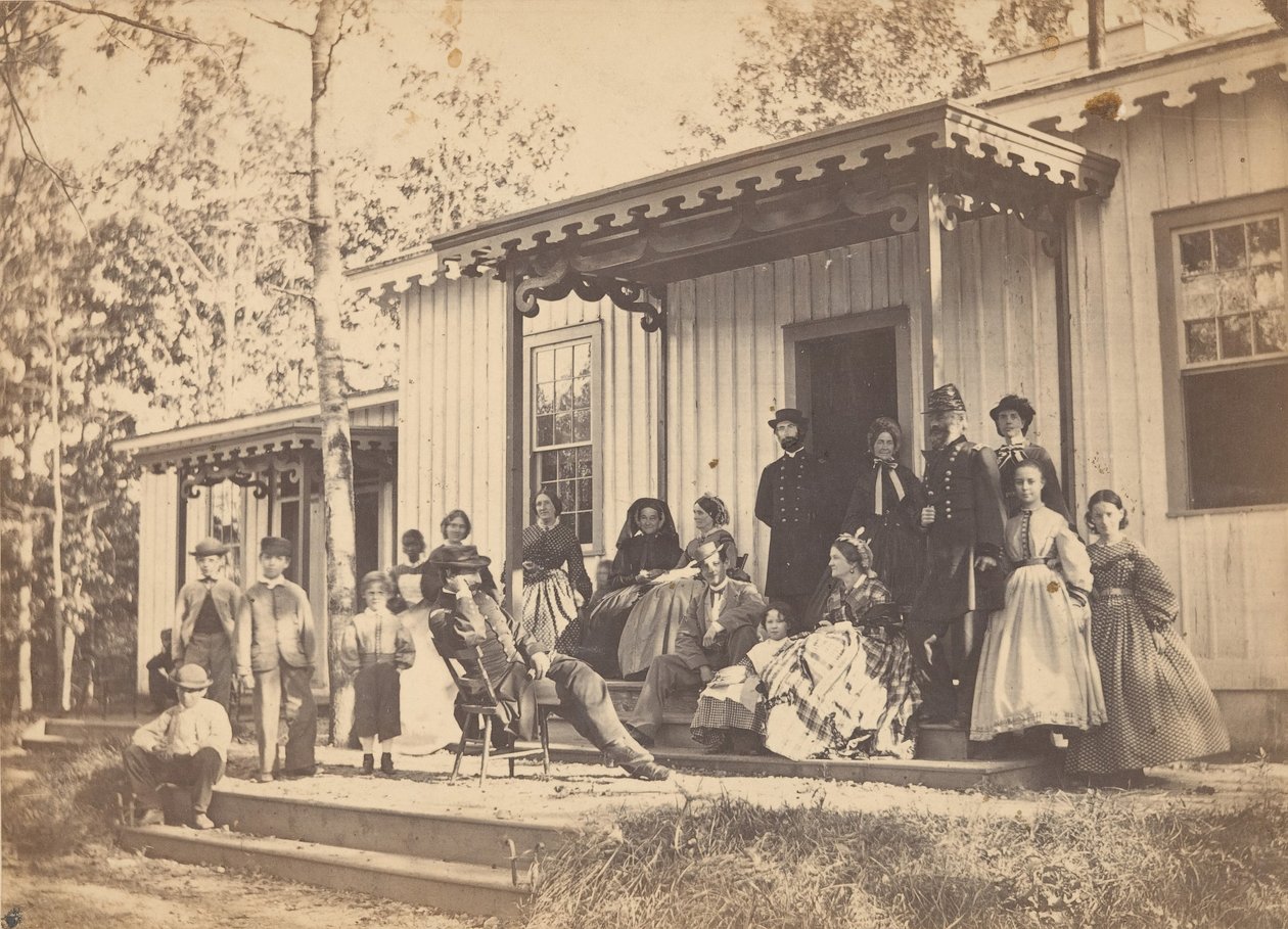 مجموعة على الشرفة ، 1860s. بواسطة ايجبرت جاي فوكس