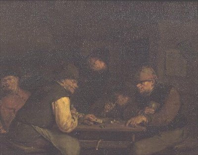 لاعبو البطاقات ، ج .1655-60 (زيت على قماش) بواسطة Egbert van the Elder Heemskerck