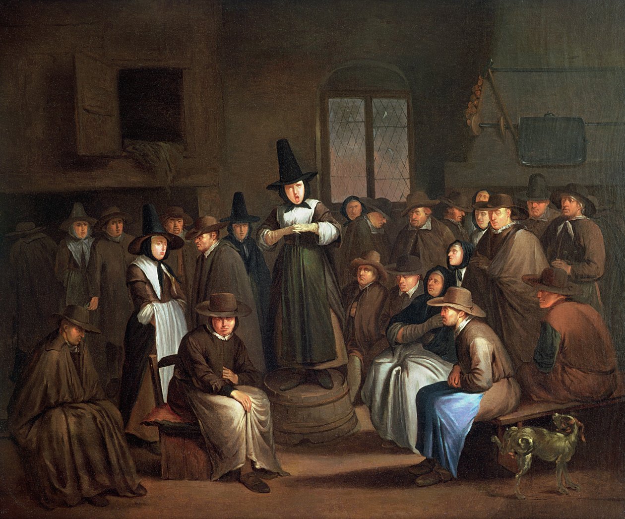 اجتماع الكويكرز بواسطة Egbert van the Elder Heemskerk