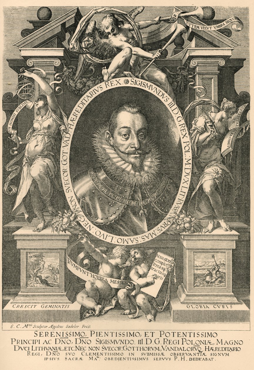 سيجيسموند. Zygmunt III Waza بواسطة Aegidius Sadeler أو Saedeler