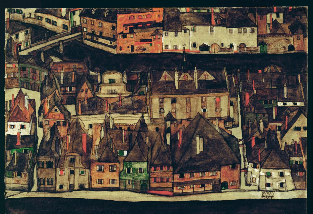 كروماو، جمهورية التشيك (لوحة على قماش) بواسطة ايغون شييل