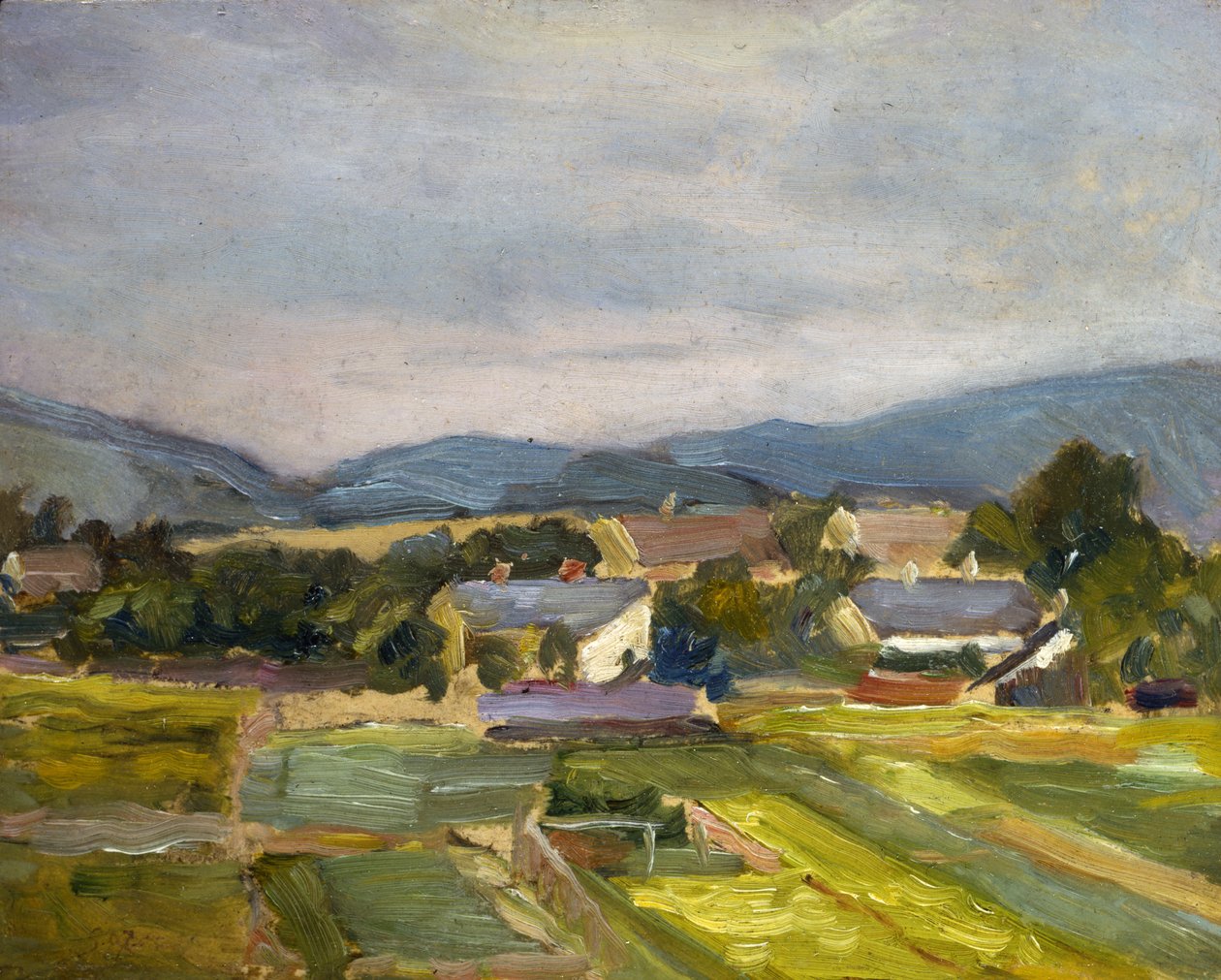 المناظر الطبيعية في شمال النمسا ، 1907 بواسطة ايغون شييل